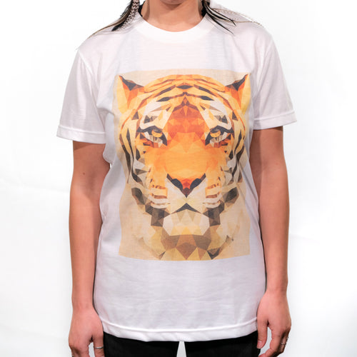 Fractal Tiger Face T-shirt