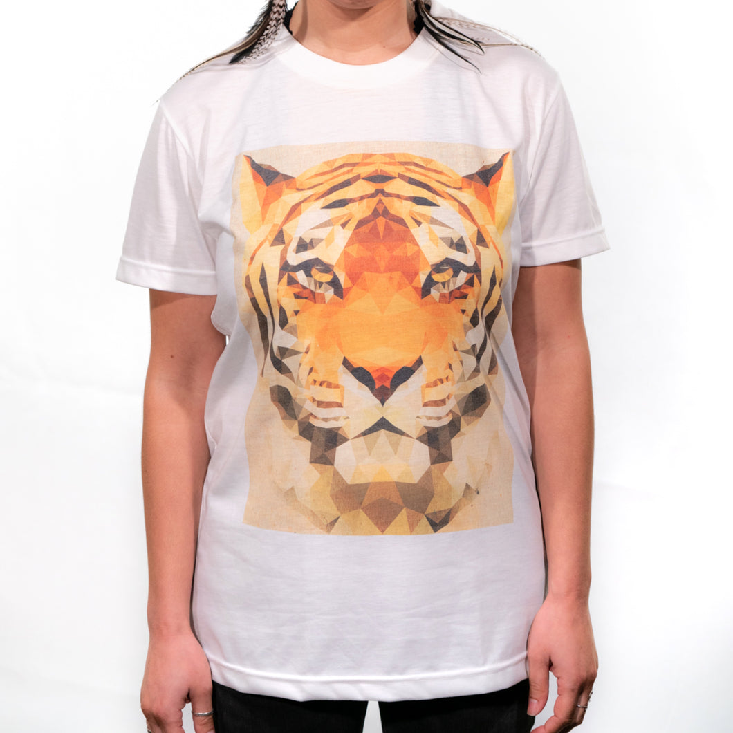 Fractal Tiger Face T-shirt