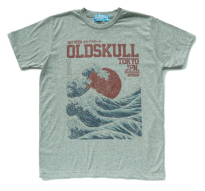 The Great Wave T-shirt Heather Gray
