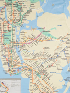 MTA Map T-shirt Detail