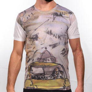 Mr. Cab Driver T-shirt Male Model Front View