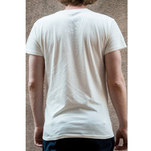 Star Wars Retro Movie Poster T-shirt Male Model Back View