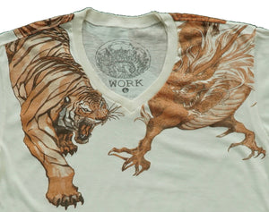 Roaring Tiger Flying Dragon T-shirt
