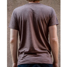 Vertical Bike Bicycle T-shirt Brown Male Model Back View