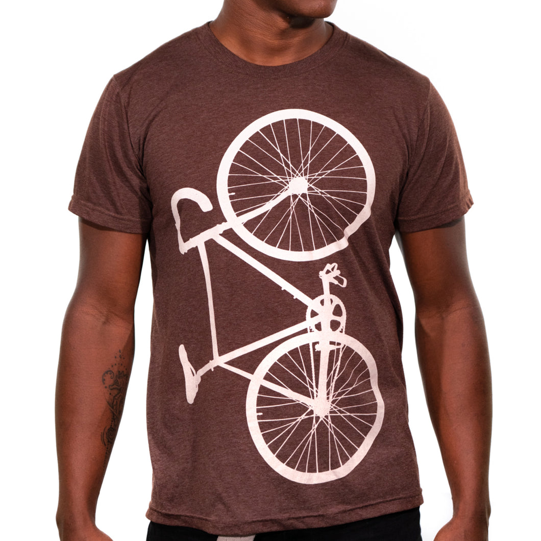 Vertical Bike T-shirt Male Model Front View